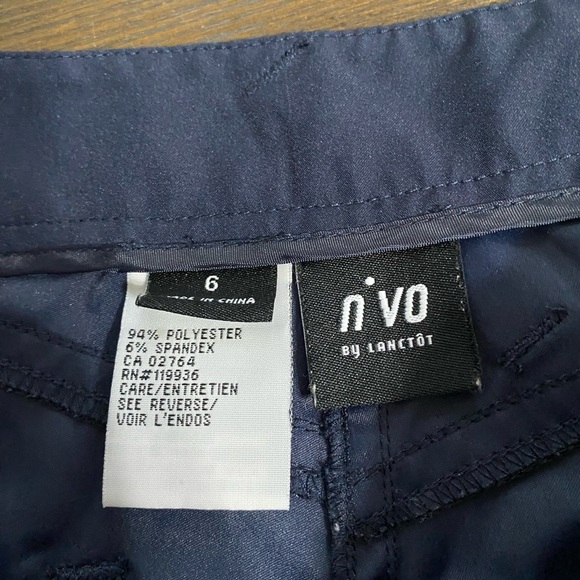 Nivo Navy Stretch Golf Shorts Size 6 - Picture 2 of 8